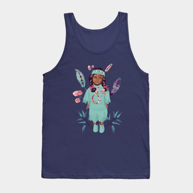 Native American Indian doll Tank Top by Mimie20